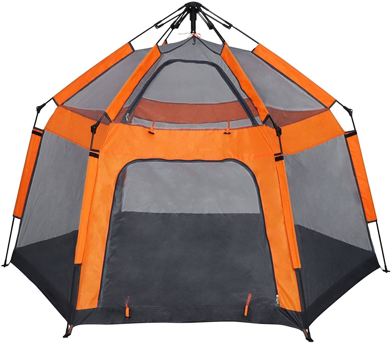 Kids Play Tent Pop Up Portable Hexagon Playhouse for Backyard Patio Indoor Outdoor Breathable Tent House Children Boys Girls Playing Have Fun Doba KM3507